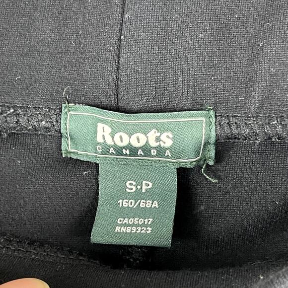 Roots Skinny Pull On Pants Womens Small Black Stretch Pockets Classic Basic - Picture 4 of 14